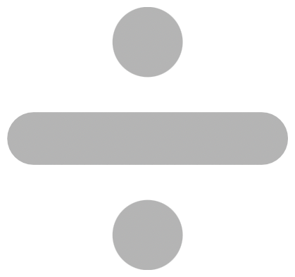 Division symbol: sin separates