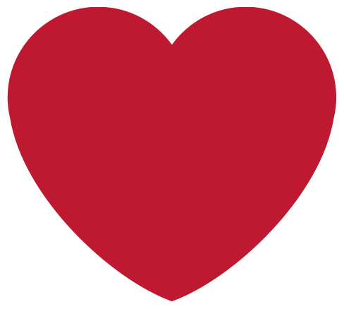 Heart symbol: God loves you